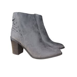 Very Volatile Lacey Grey Ankle Booties 7.5